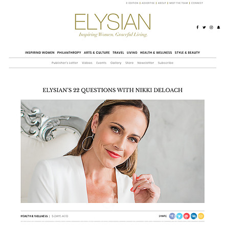 ELYSIAN MAGAZINE: Editorial Feature